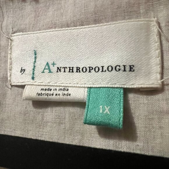 A+ by Anthropologie - 1x - red + cream floral cotton sundress with pockets - Picture 7 of 7